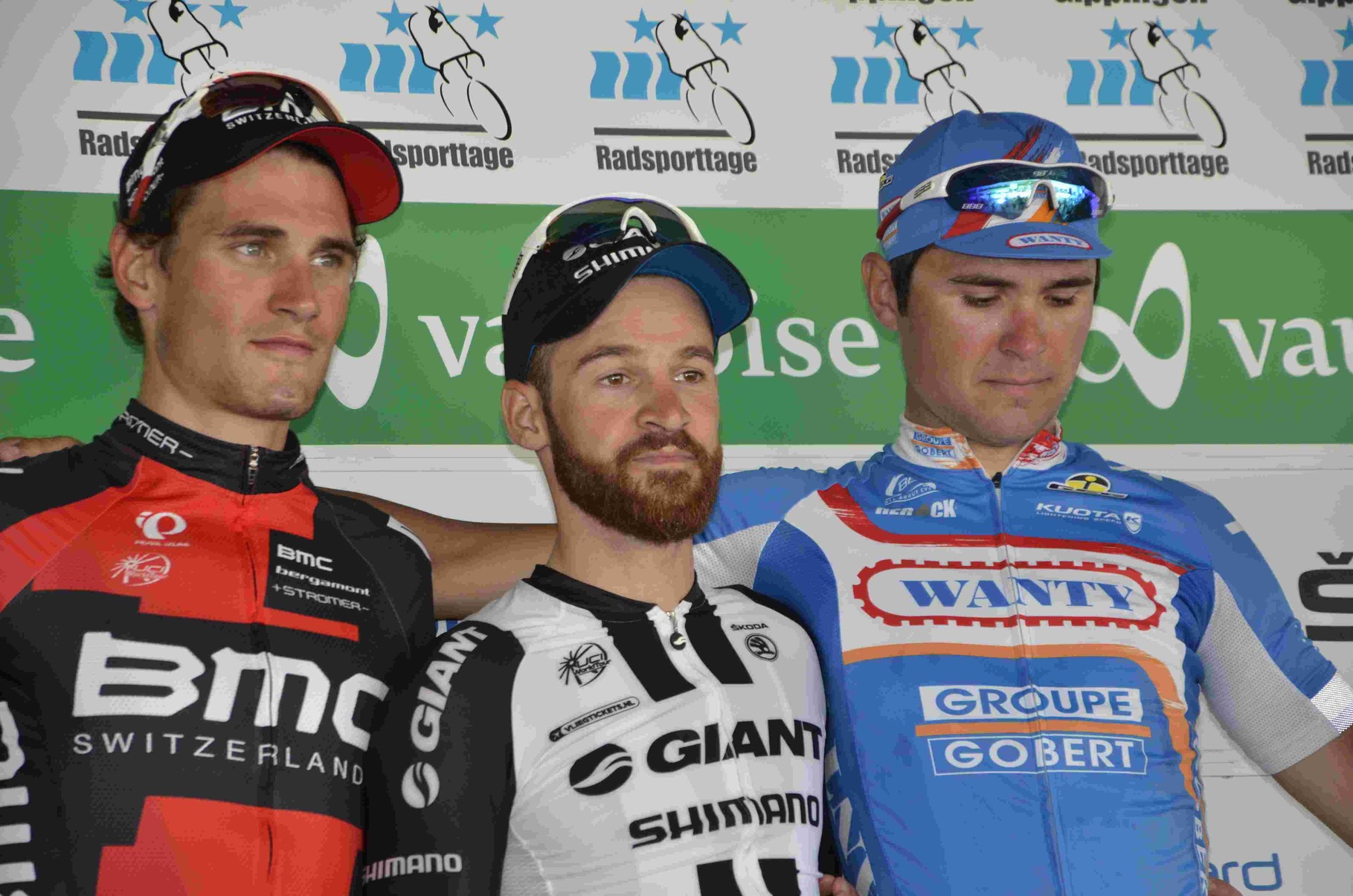 Die Gewinner von Gippingen: Dillier 2., Geschke 1., Baugnies 3.