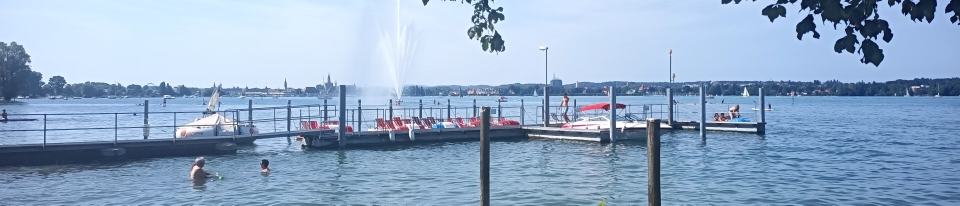 Blick aus dem Biergarten Kreuzlingen nach Konstanz