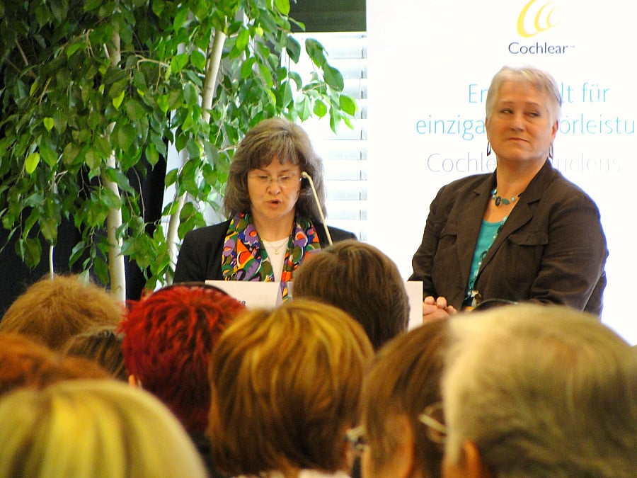 Mag. Brigitte Slamanig, Brigitte Adelwöhrer bei der Eröffnungsrede
