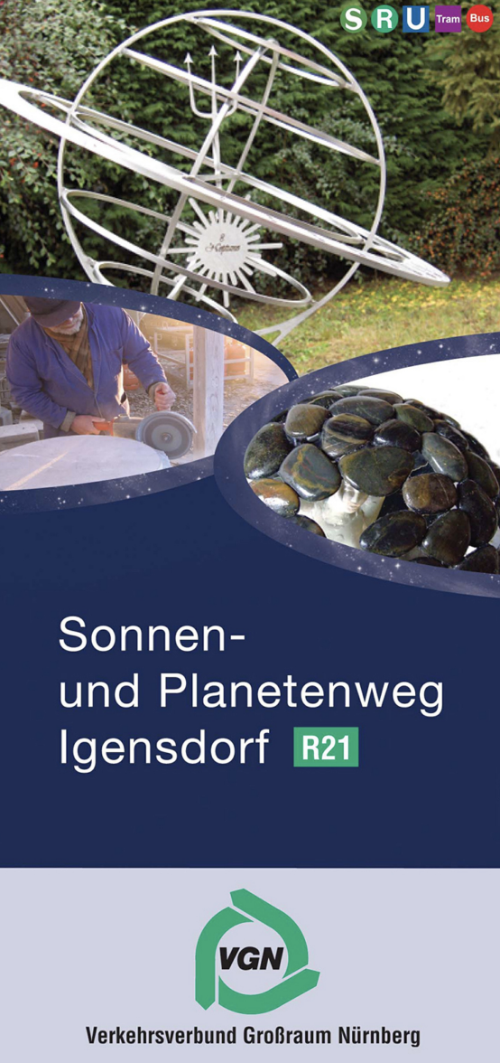 Sonnen & Planetenweg Skulpturen in Igensdorf werden gereinigt