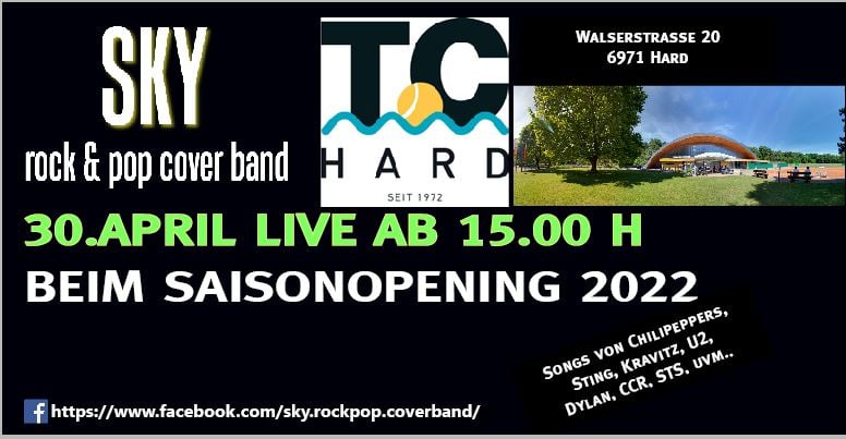 Sky Live beim Tennisclub Hard "SAISONOPENING 2022"