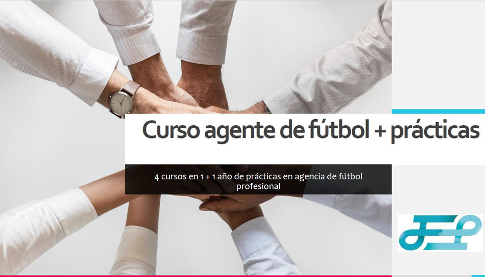 El curso de agente de fútbol más completo del mercado con bolsa de trabajo