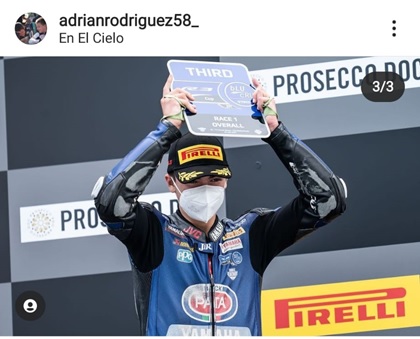 Podium de nuestro piloto Adrian Rodríguez en Assen
