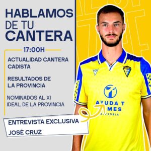 José Antonio Cruz Medina es noticia en el Cádiz CF