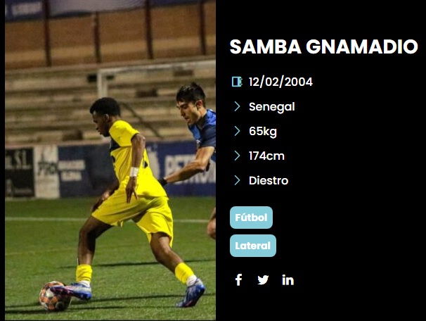 Samba Gnamadio firma por el CD Calahorra