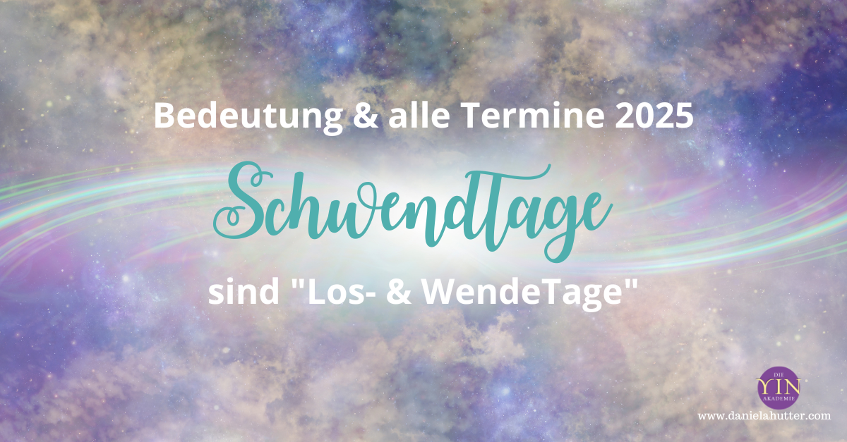 Die Schwendtage 2025  sind "Los- und Wendetage"
