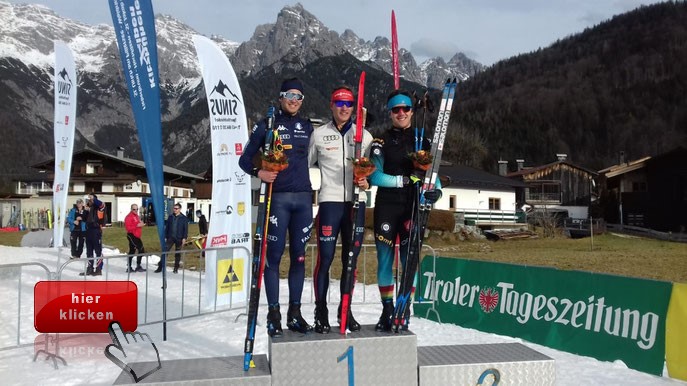 Anian Sossau gewinnt den Sprint beim Continental Cup in St. Ulrich am Pillersee.    Klick zum Bericht !!!!