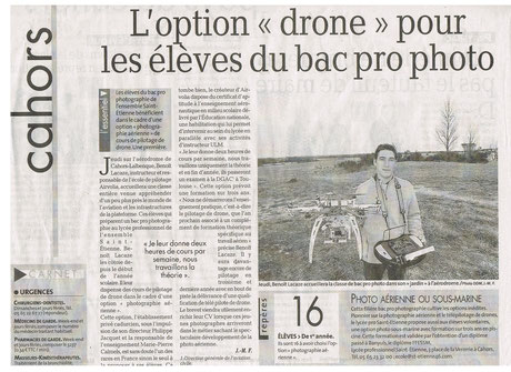 Option Télépilotage de Drone pour les Bac Pro