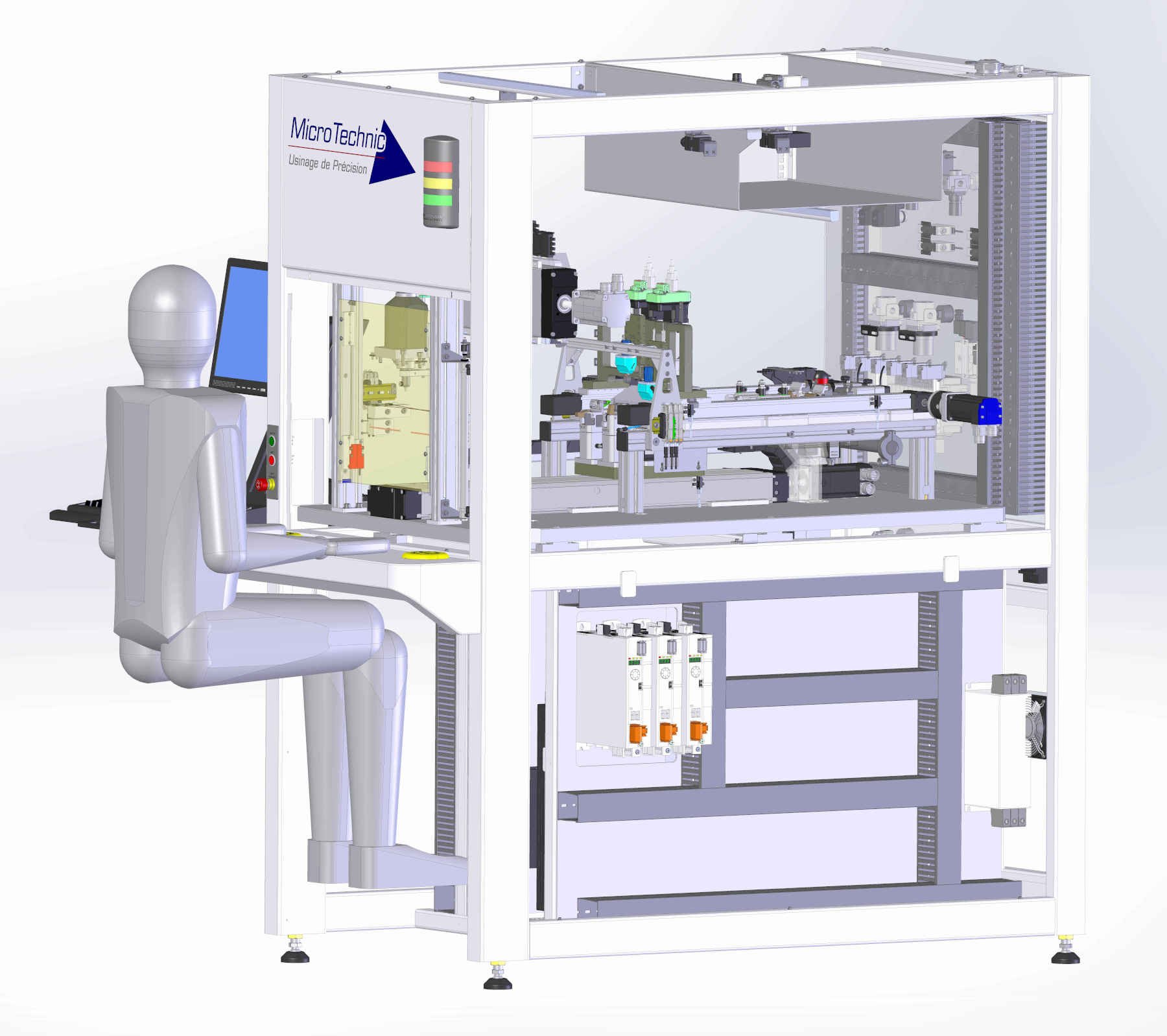 Machine spéciale soudure laser - test He