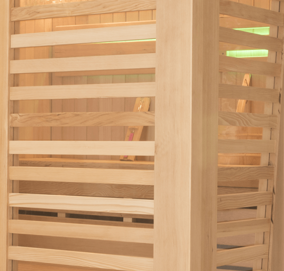 Design et finition des cabines de sauna Holl's
