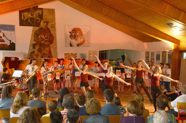  New Kids on the Sax (MSRT) in der Pausenhalle