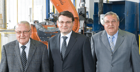 vlnr: Fred Burger, Raphael Burger, André Burger