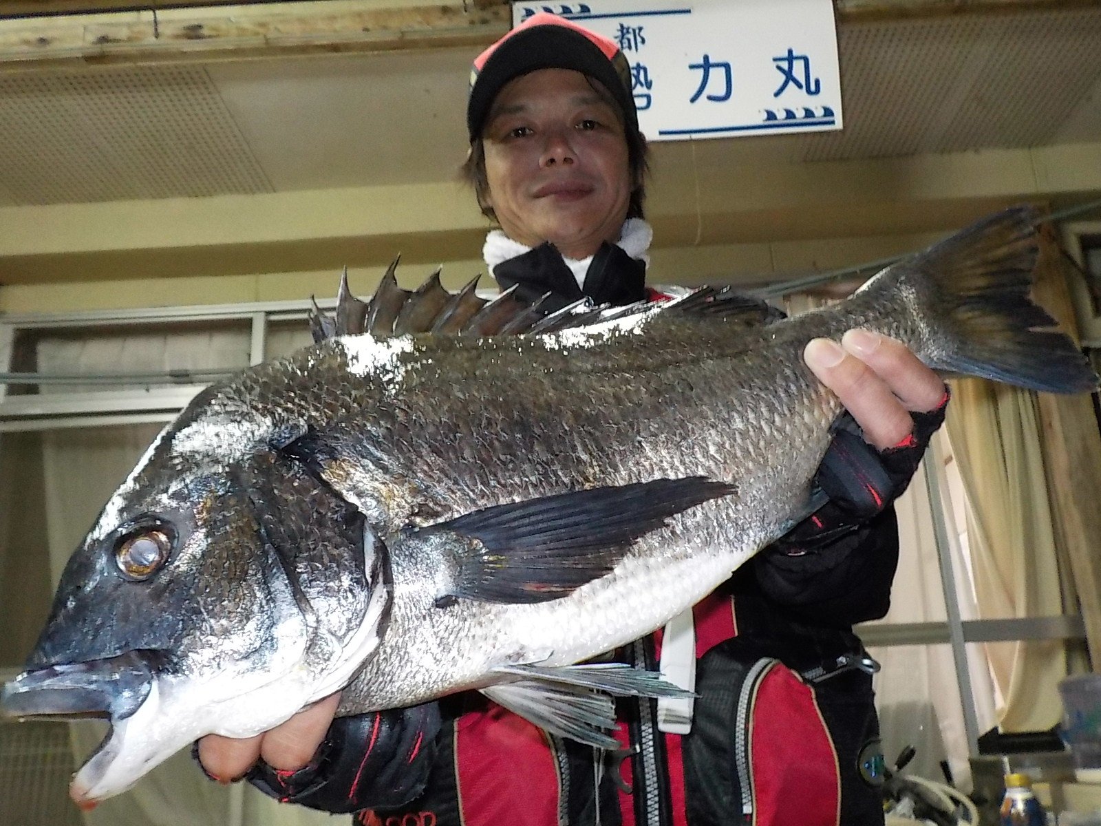 ４月１９日　磯釣りで河端さん　ガバチヌ５１㎝