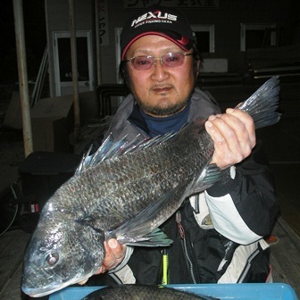 ２月６日　磯から一村さん　５３．６㎝・５０．０㎝