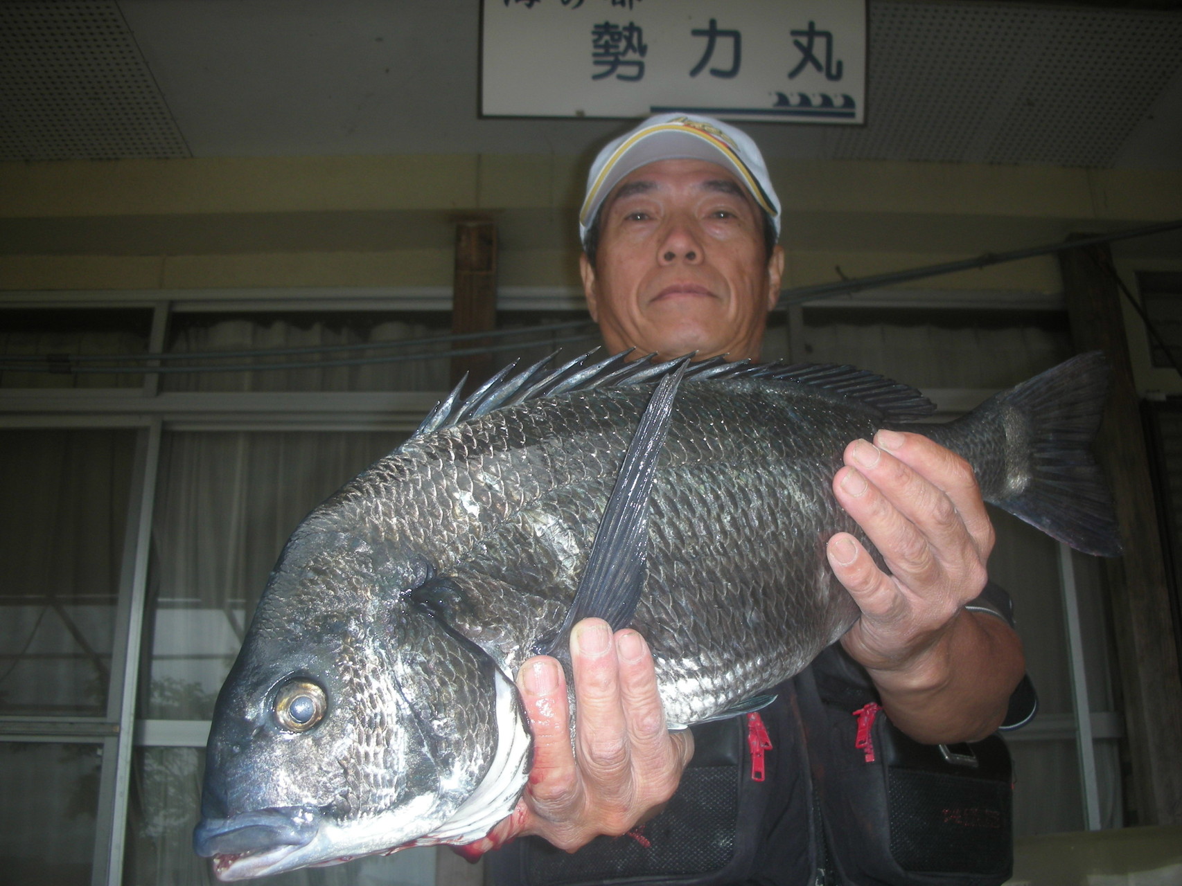５月１１日　磯釣りで三池さん　ガバチヌ５１㎝
