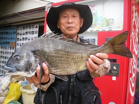５月６日　ボートから片岡さん　５１．７㎝を頭に５匹