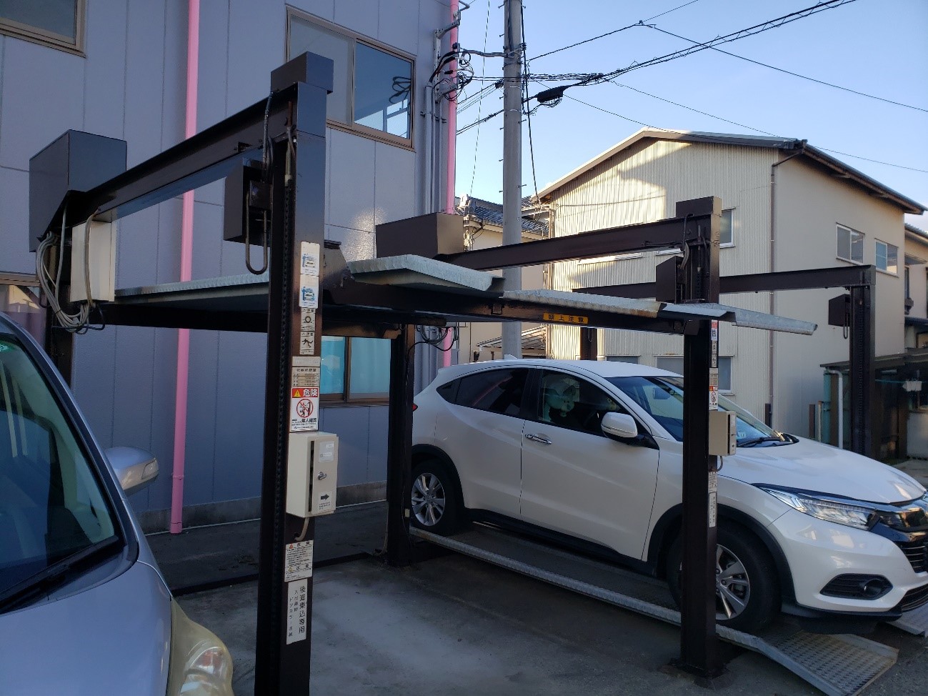 清水町│アパート昇降式駐車場塗装施工実績