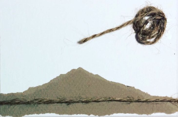 "Menorca N. 10" | Collage on cardboard | 8 x 12 cm | 2017