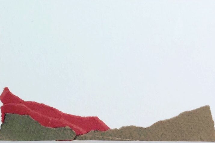 "Menorca N. 8" | Collage on cardboard | 8 x 12 cm | 2017