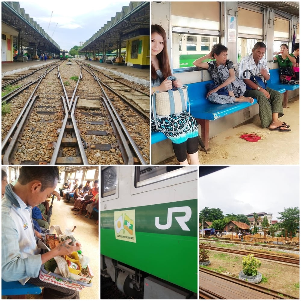 ヤンゴンの鉄道
