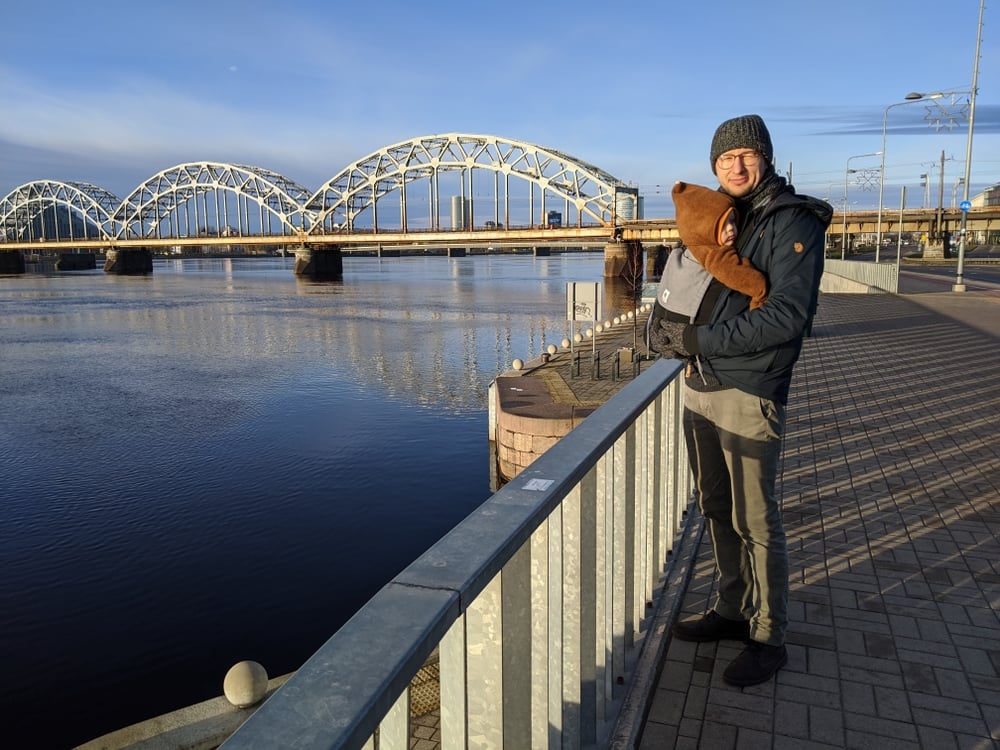 Riga mit Baby