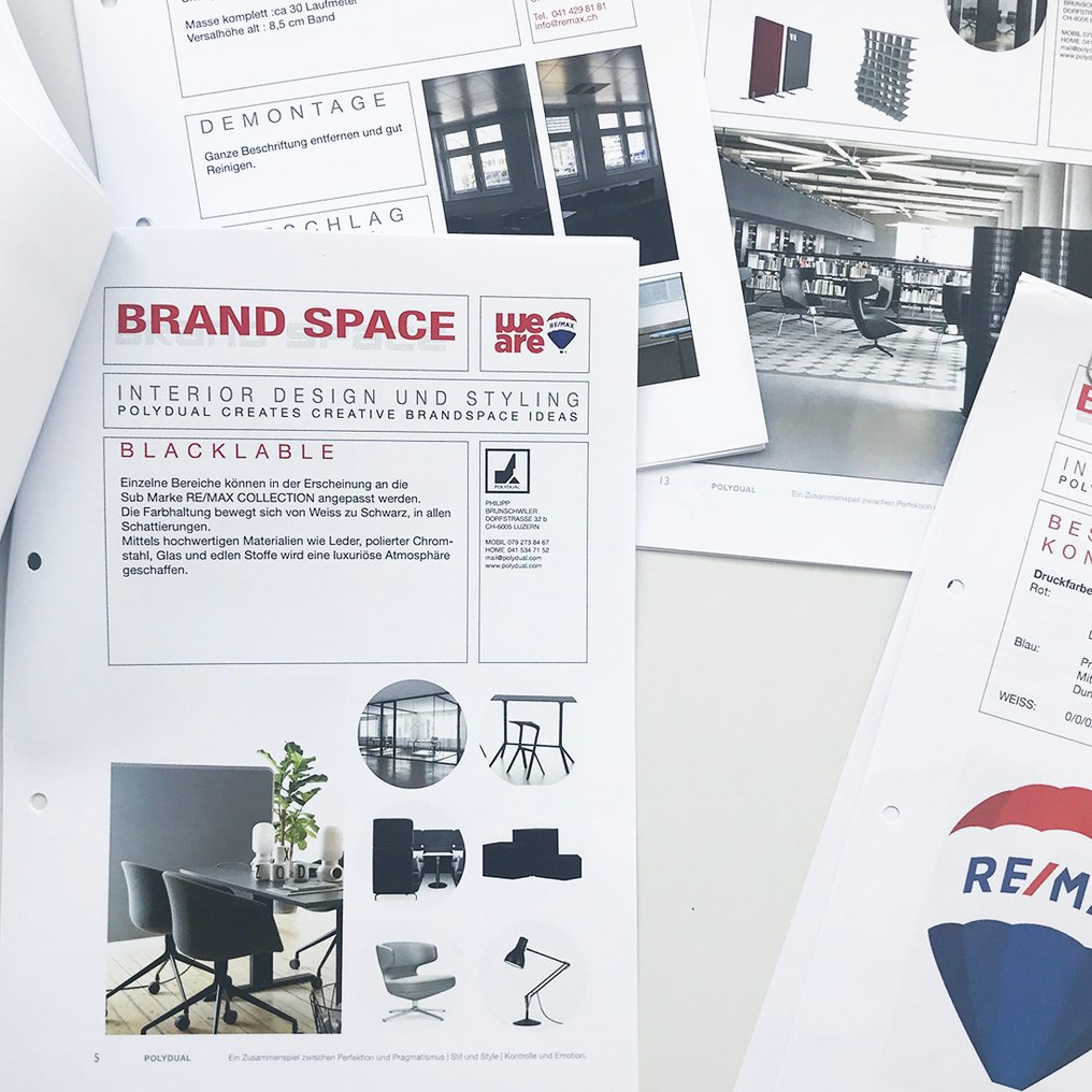 Auszug aus dem Raumkonzept für Remax Immobilien