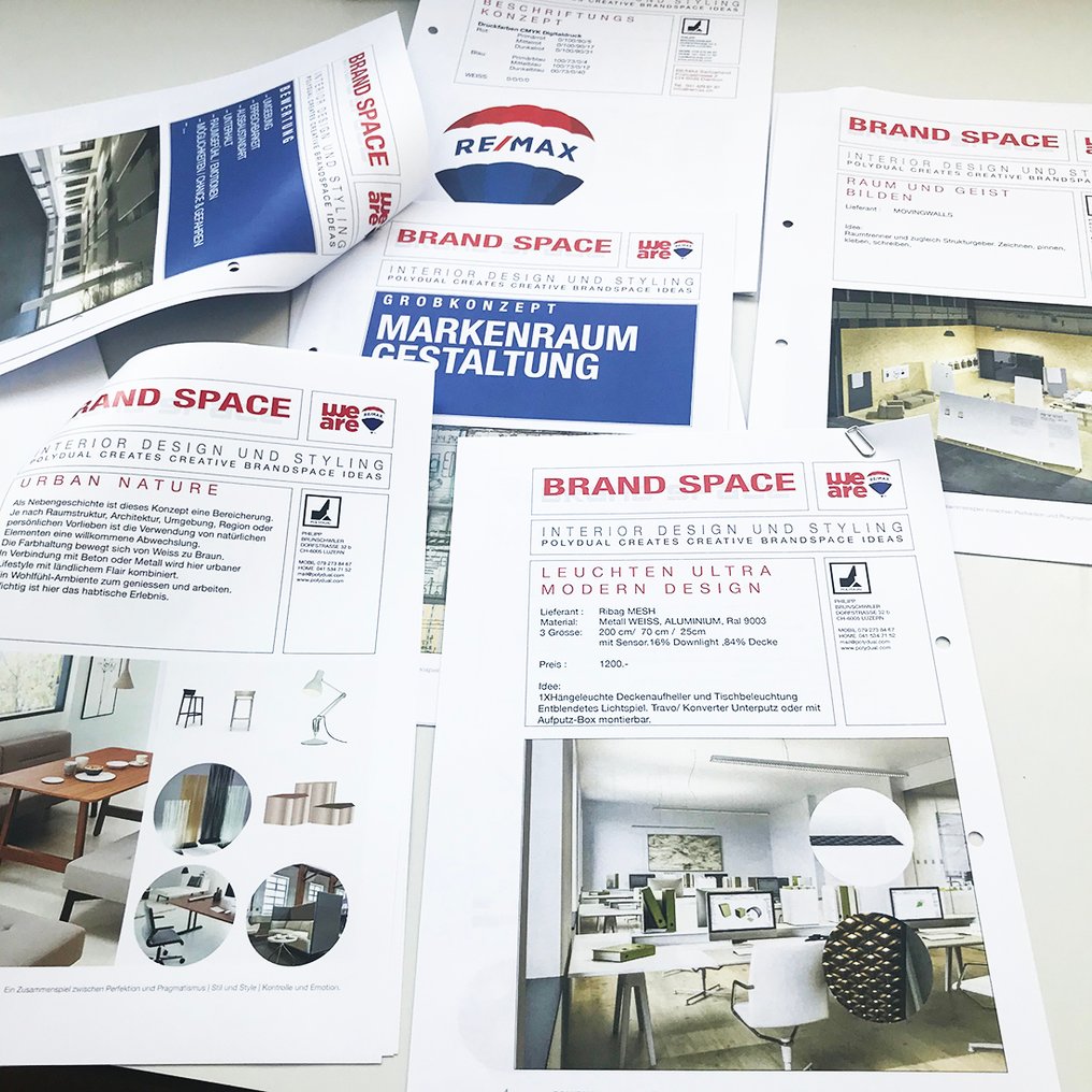  Einblick ins Remax Gestaltungsdossier