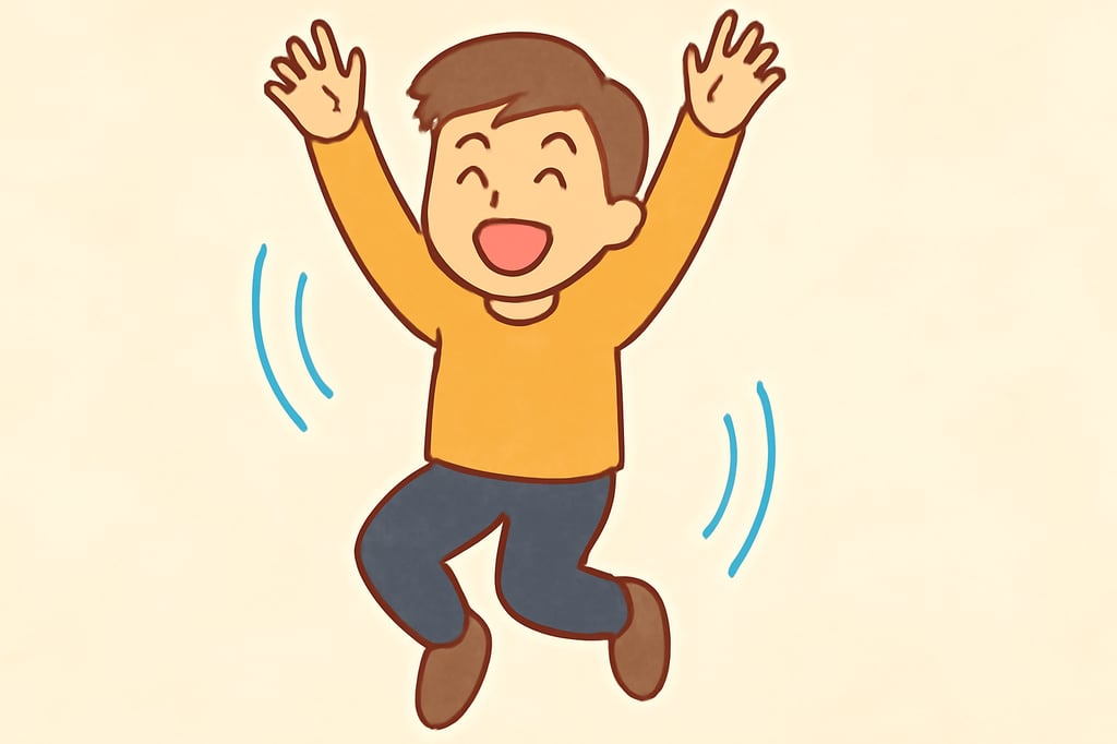 ジャンプジャンプ笑い