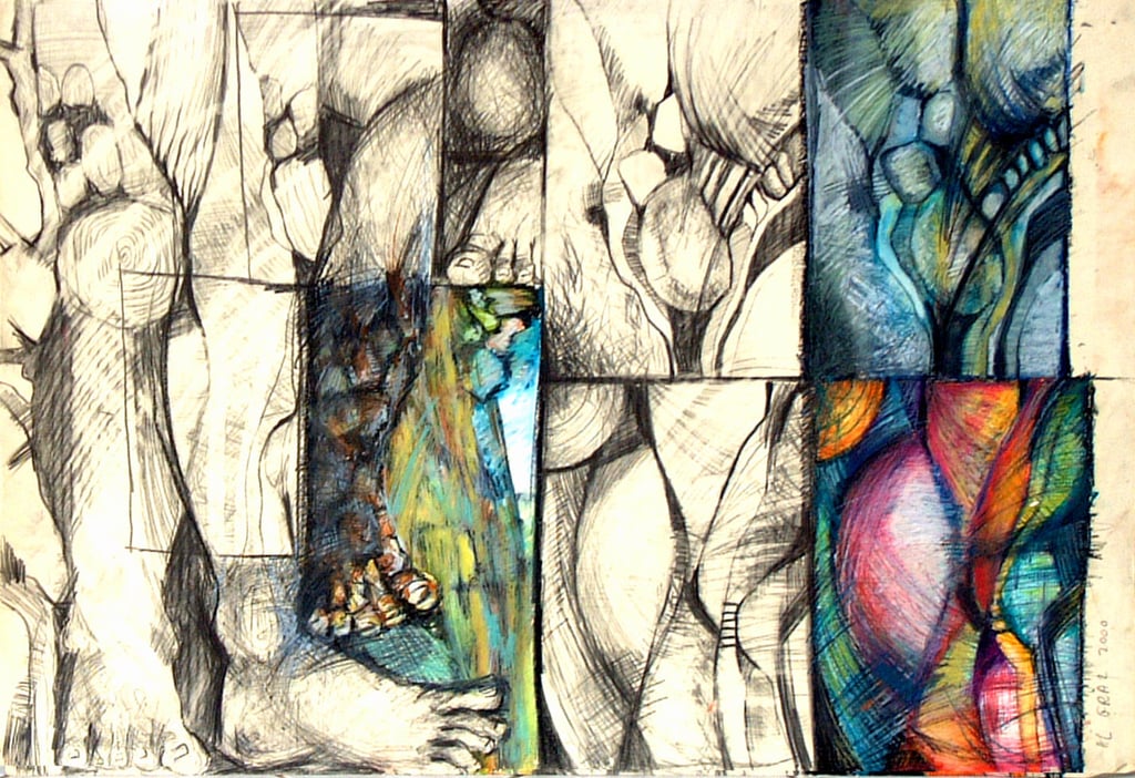 Studie zu DAPHNE_2_70x100_Karton_2001_V+P