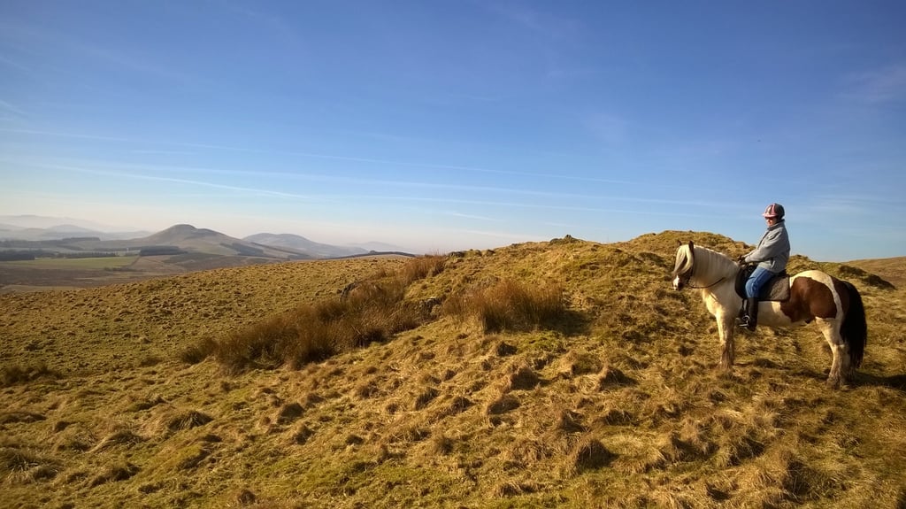 You can see the hills around, we were standing on the side of the Gowl.