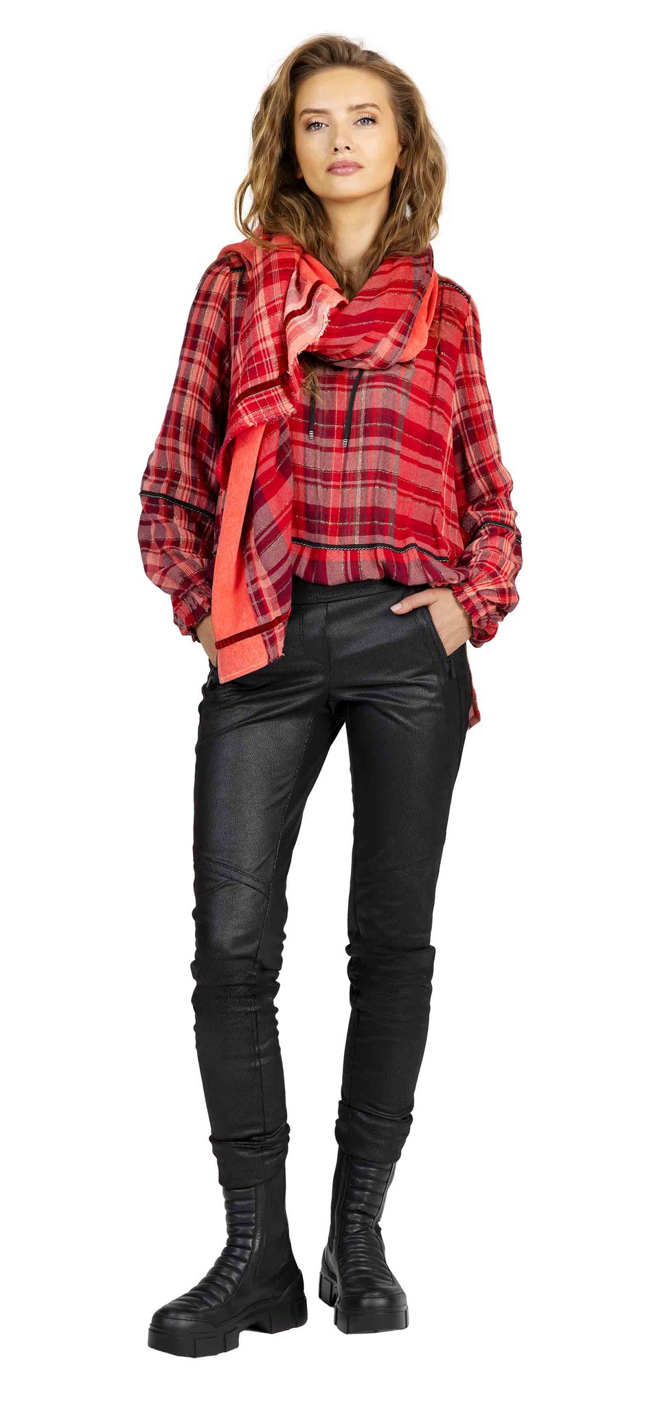 Scarf 285-45, Blouse 263-45, Jogger 141-101