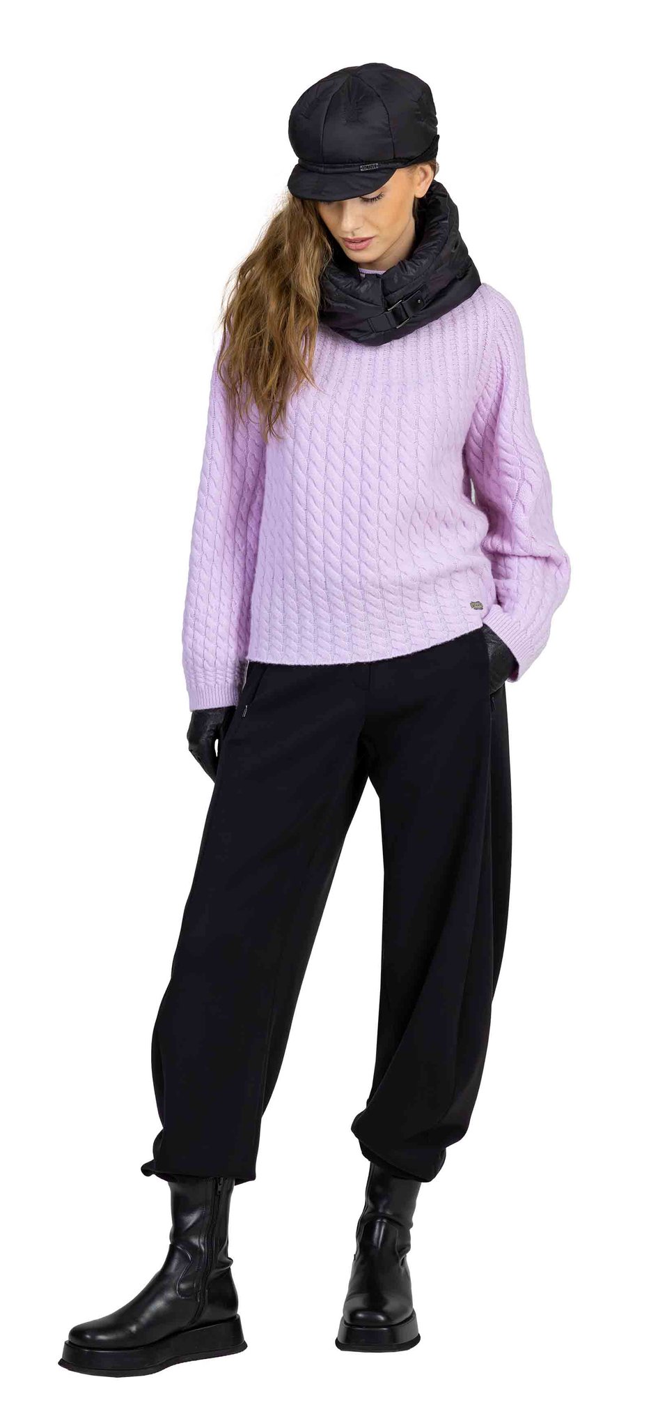 HAt 279-21,  Collar 284-21, Sweater knit 2061-3, Pants 210-2