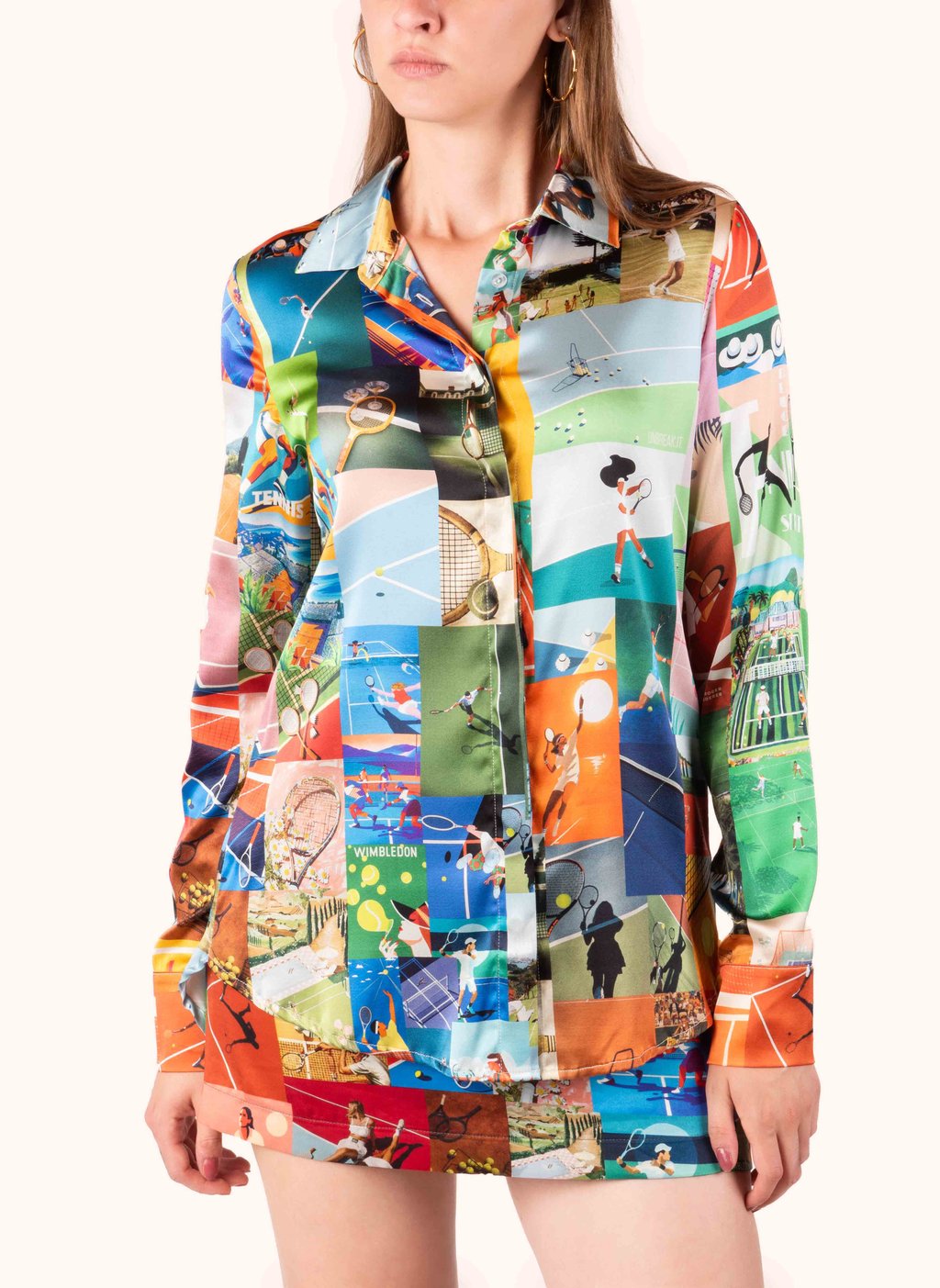 99 Naomi Blouse - AC08 Tennis