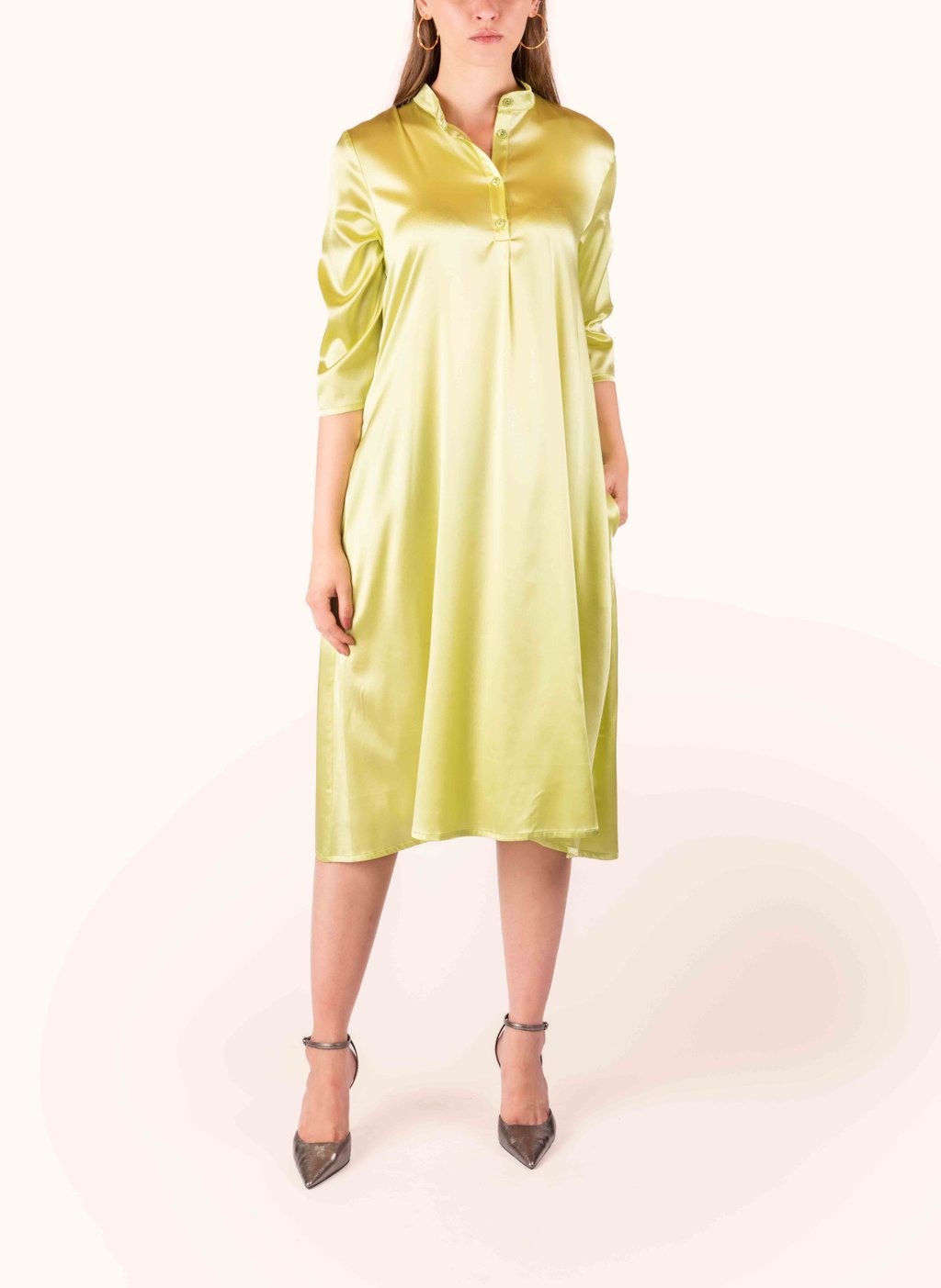 157NC Mary Dress - Kiwi