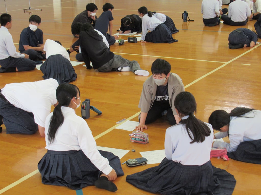 三田川中学校での様子です