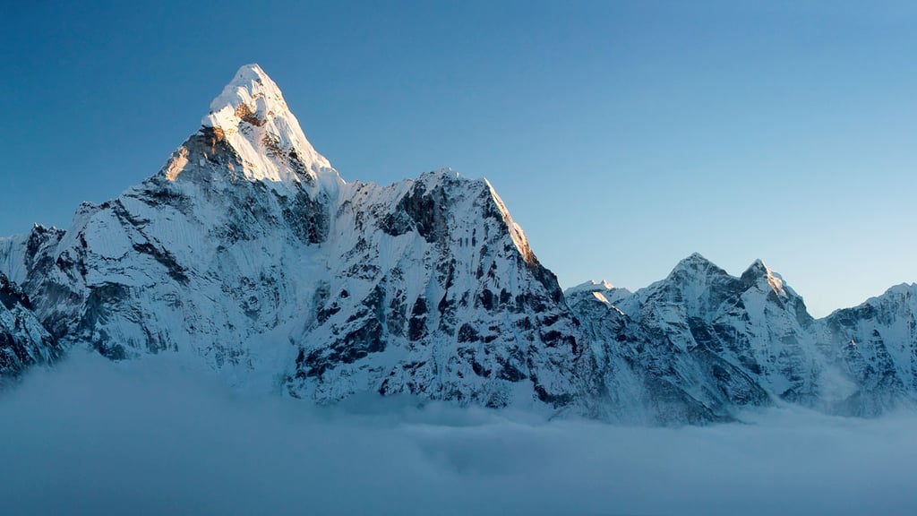 Ama Dablam in der Region Khumbu in Nepal