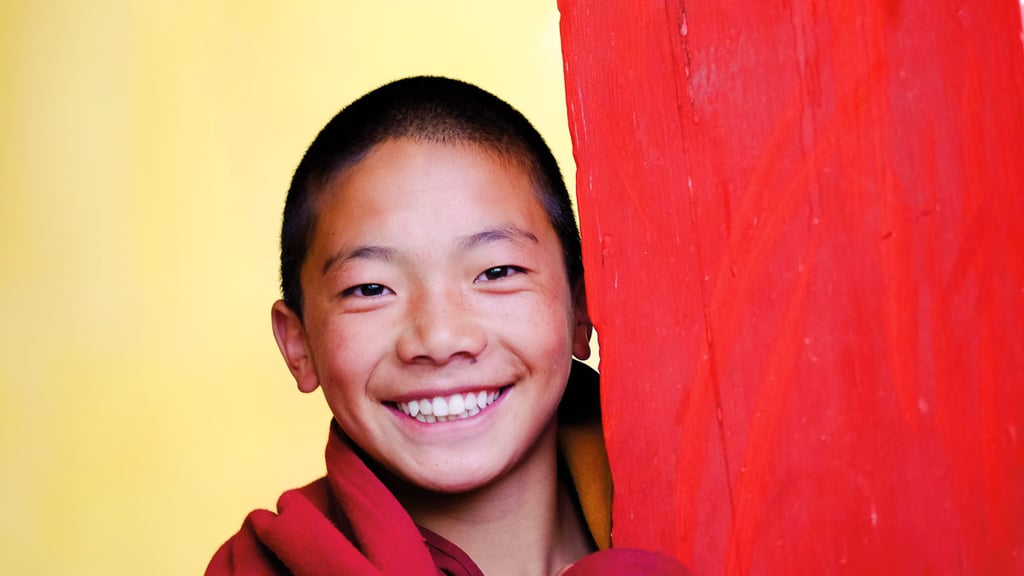 Junger Mönch in Amdo