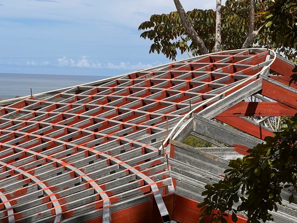 June 2023 - the curved structure is a challenge for the welder and takes longer than anticipated