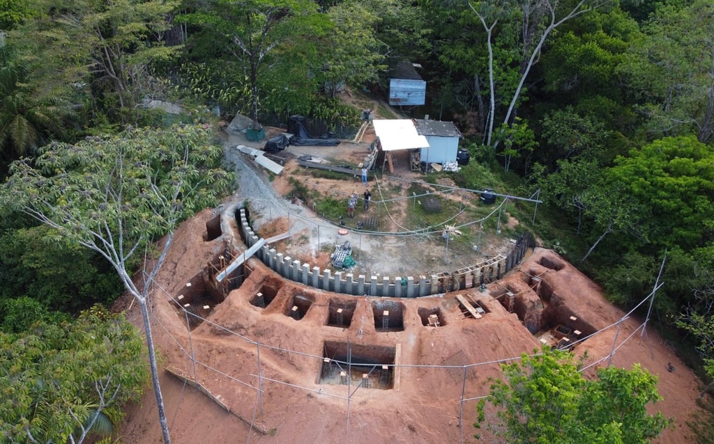 February 2023 - drone flight to measure the position of the foundations