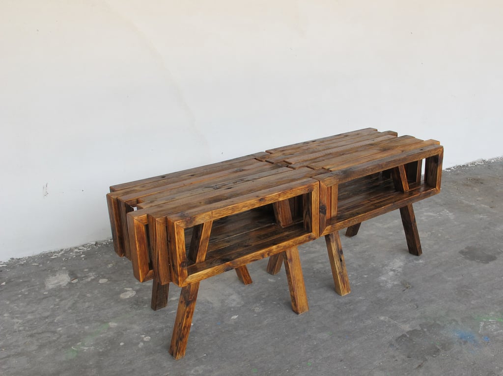 Beistelltisch, Pandora, Brauchholz, Wohnskulpturen, Upcycling, Möbel, Kraftobjekte Wolfgang Wallner Hall in Tirol