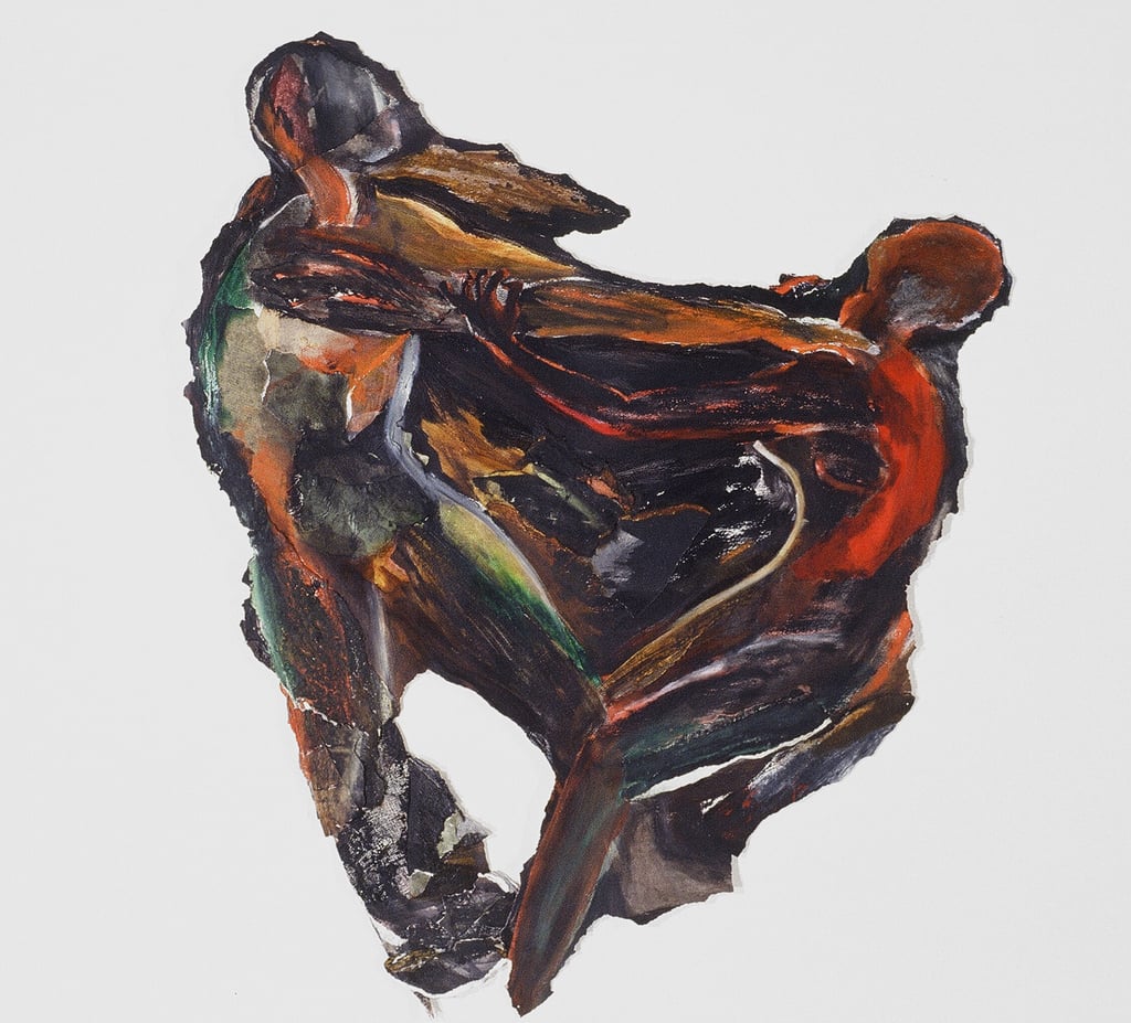 Sans titre, 1991, 80 x 67 cm, techniques mixtes sur papier. Collection privée. Photo: Paul Litherland