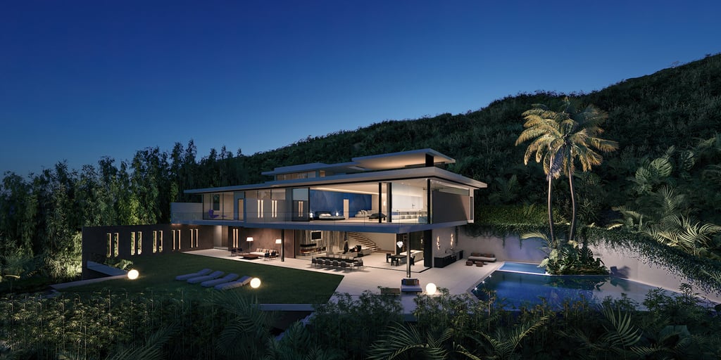 Oahu, Hawaii - Developer: Crema Builders, Honolulu. Architect: James McPeak, Honolulu. Interior Design: Cesar Giraldo Design, Los Angeles. 