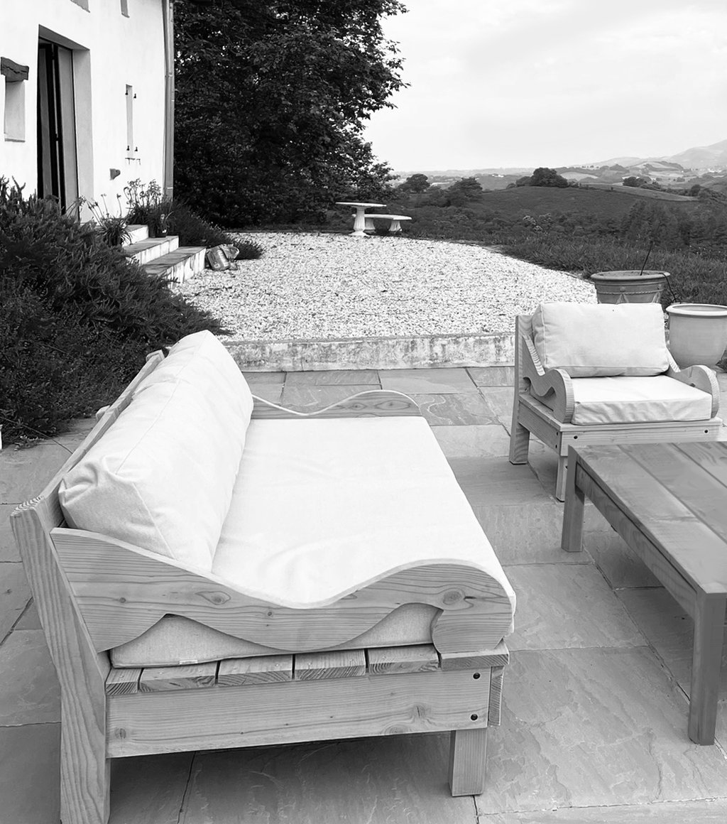 canapé de jardin bois douglas made in france