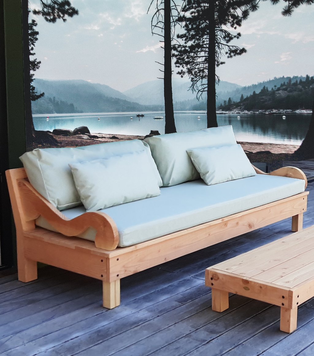 canapé de jardin bois douglas made in france