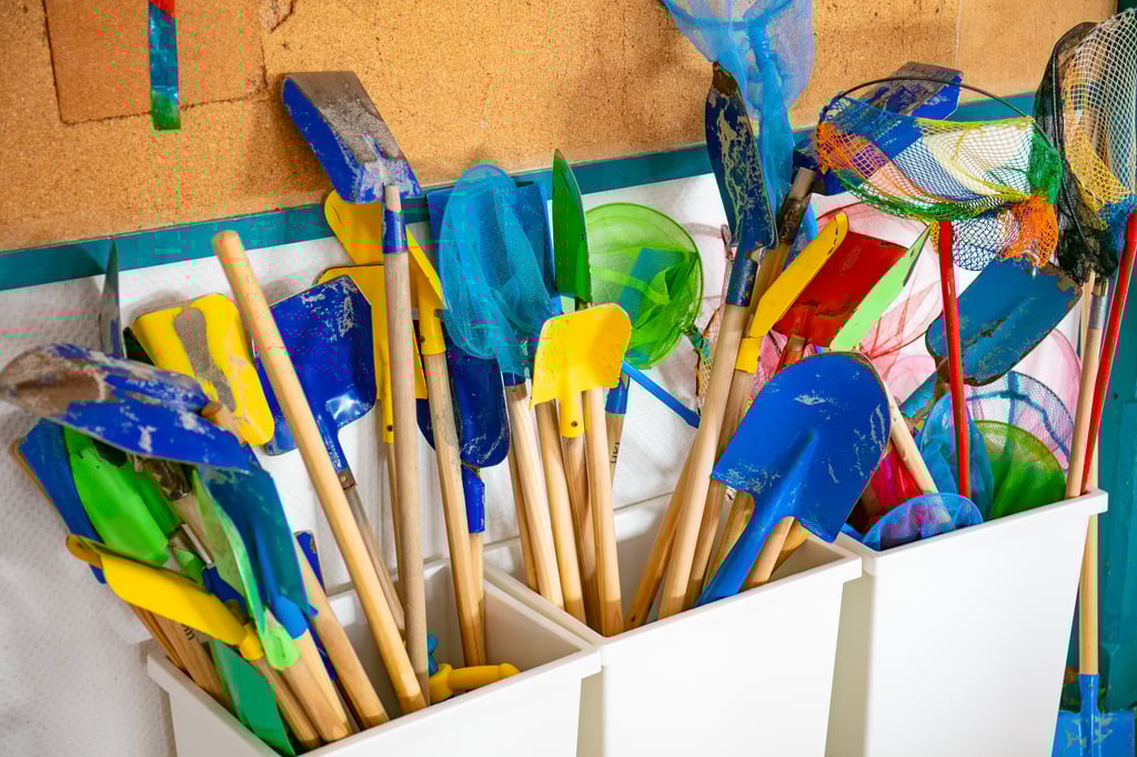 Strandspielzeug zum Ausleihen