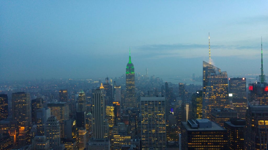 New York am Abend (mit beleuchtetem Empire St. B.)