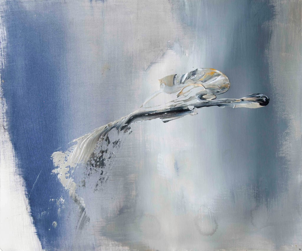 Edge 1*, 2014  Acryl auf Papier  38 x 46 cm