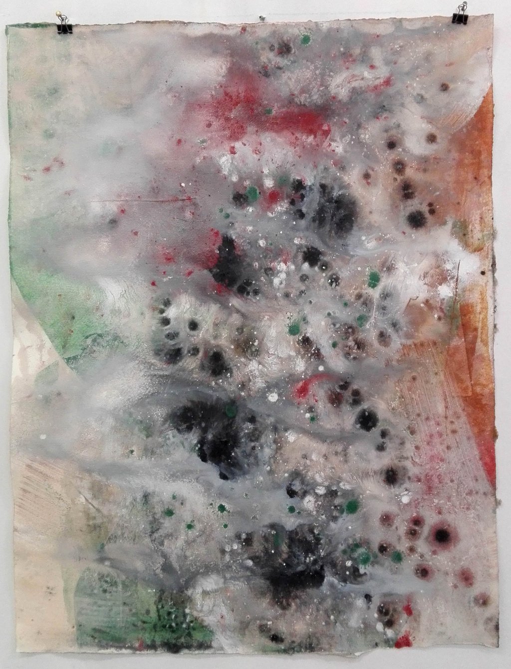 Connex 2, 2019  Erdpigmente auf Aquarellpapier, 60 x 50 cm