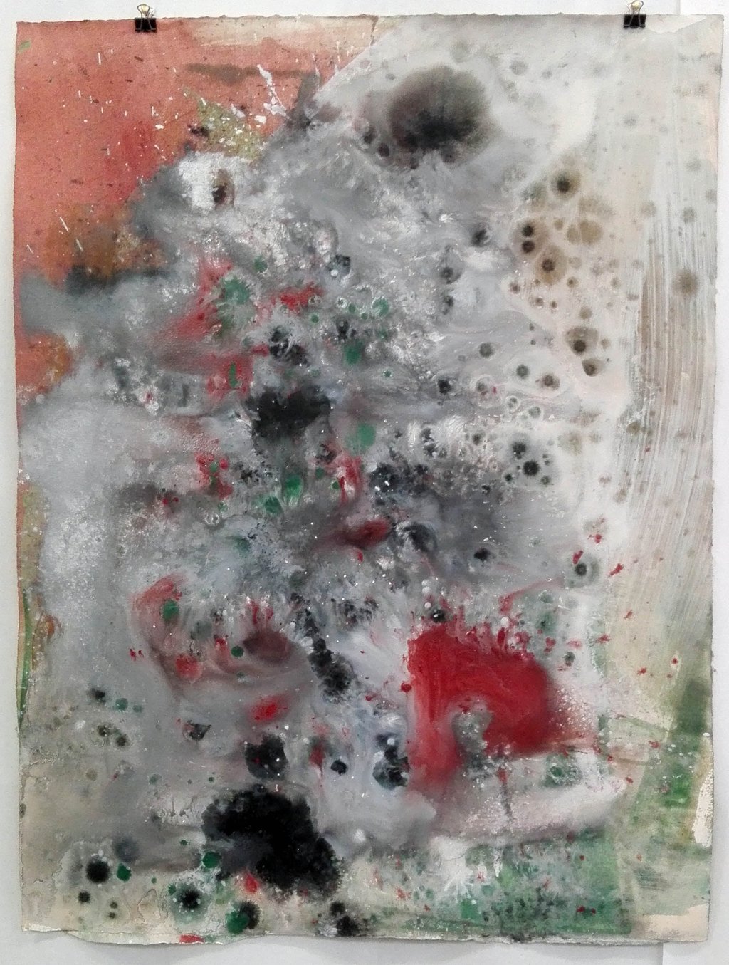 Connex 1, 2019  Erdpigmente auf Aquarellpapier, 60 x 50 cm