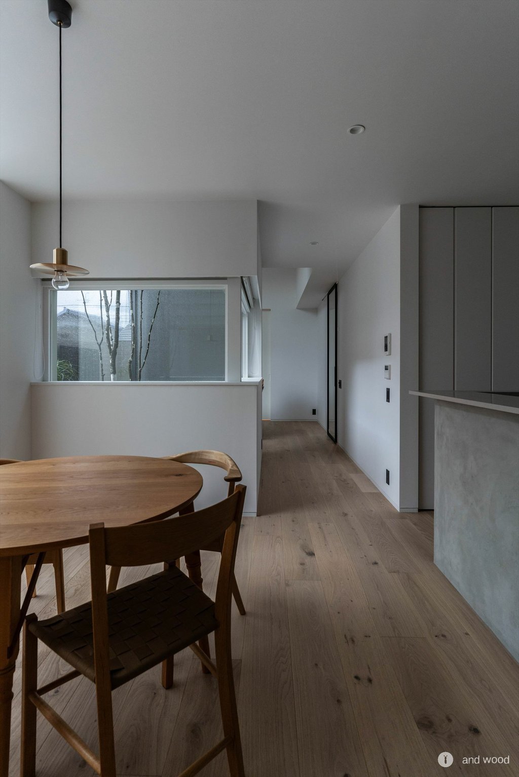 オーク ドライハードペイント　フローリング グレー  床材 新築 施工例 アンドウッド andwood 3